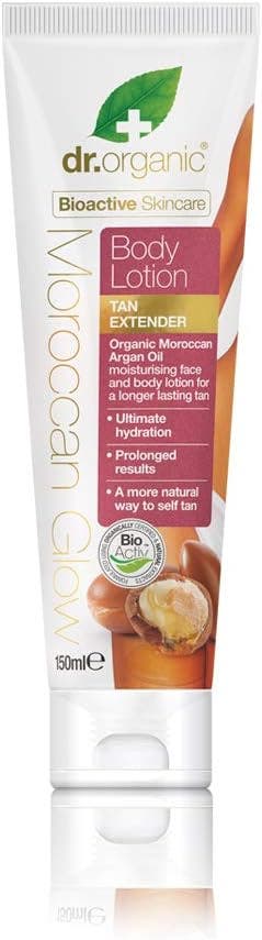 Dr Organic Moroccan Glow Tan Extender Lozione Corpo 150 ml-1
