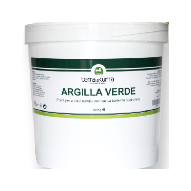 Argilla Verde Defaticante/Refrigerante Pasta Per Equini Secchiello 10kg-2