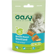 Oasy Wet Cat Snack Biscotti Ripieni Al Pollo Gatti Sterilizzati 60g-2