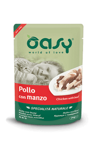 Oasy Wet Cat Pollo Con Manzo Per Gatti Adulti 70g-2