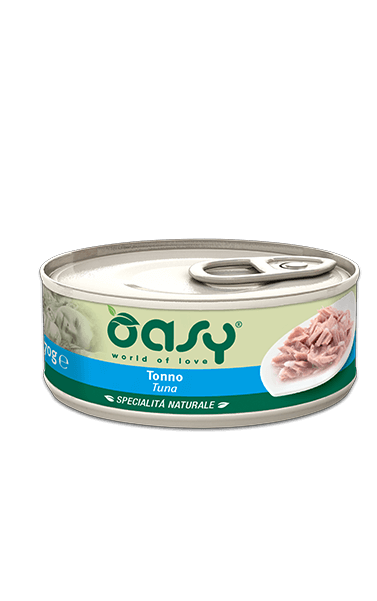 Oasy Wet Cat Tonno Cibo Umido Per Gatti Adulti Lattina 70g-1