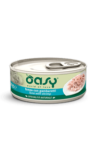 Oasy Wet Cat Tonno Con Gambaretti Cibo Umido Per Gatti Adulti 70g-2