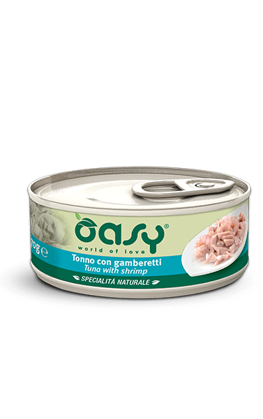 Oasy Wet Cat Tonno Con Gambaretti Cibo Umido Per Gatti Adulti 70g-2