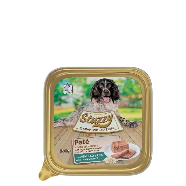 Stuzzy Paté Classico Con Agnello E Riso Per Cani Adulti Vaschetta 150g-3