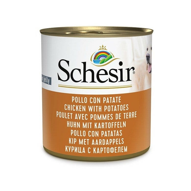 Schesir Pollo Con Patate Cibo Umido Cani Adulti Lattina 285g-1