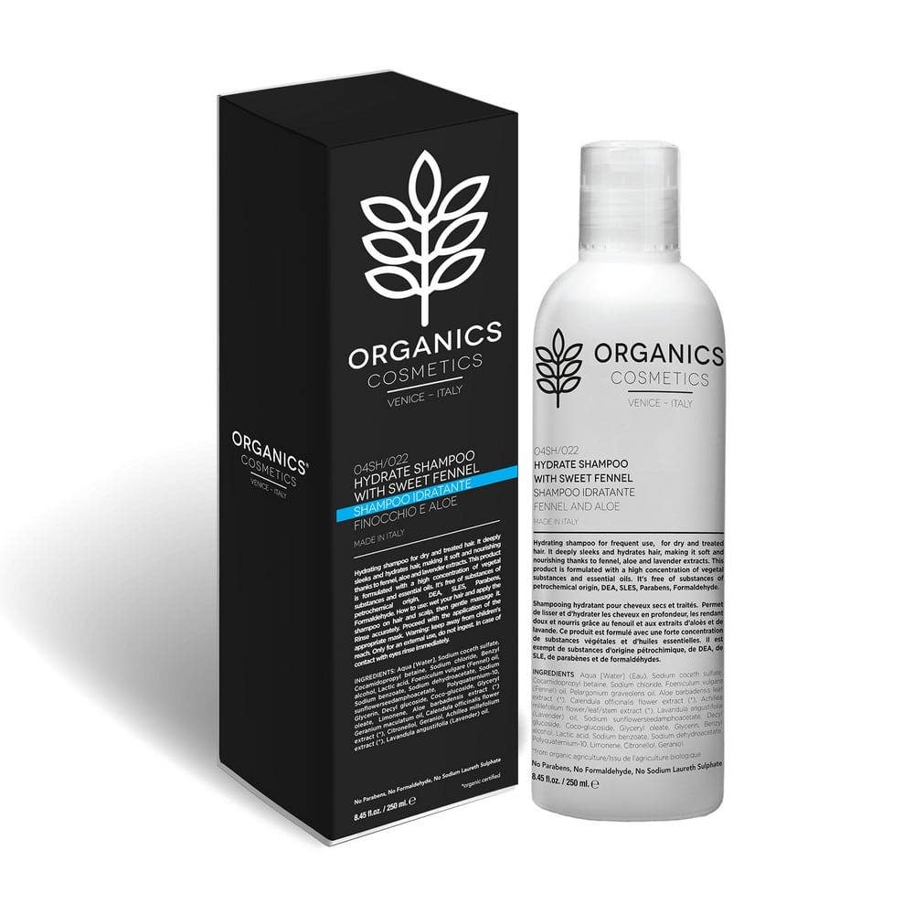 Organics Cosmetics Shampoo Idratante Con Finocchio E Aloe 250ml-1