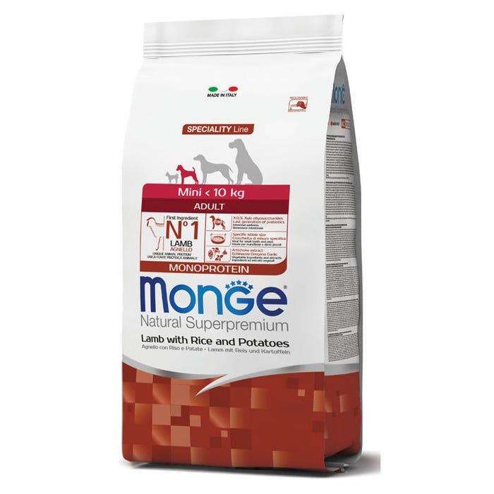 Monge Agnello Riso E Patate Cibo Secco Per Cani Cuccioli Taglia Piccola Sacco 2,5 Kg-1