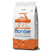 Monge Anatra Riso E Patate Cibo Secco Per Cani Adulti Sacco 12 Kg-1