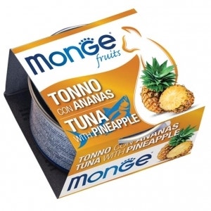 Monge Fruits  Tonno Con Ananas Cibo Umido Per Gatti Adulti 80g-1
