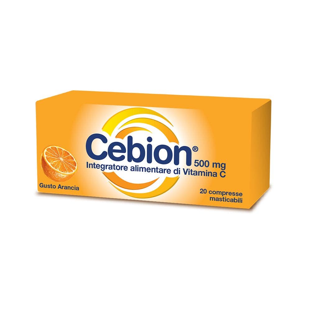 Cebion Vitamina C Masticabile 500mg Arancia 20 Compresse-6