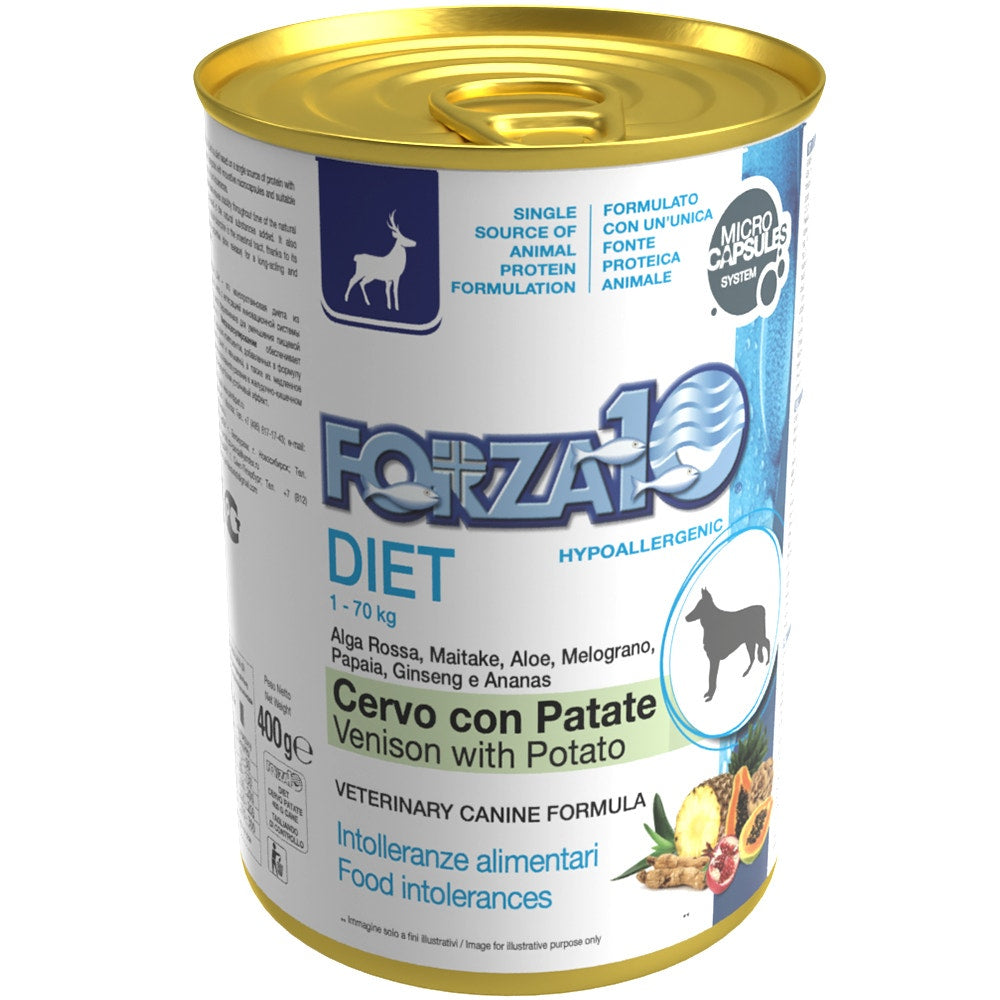 Forza10 Diet Cervo E Patate Cibo Umido Cani Adulti Barattolo 400g-2