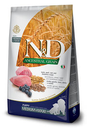 Farmina N&D Ancestral Grain Agnello E Mirtillo Cani Cuccioli Taglia Media E Grande Sacco 2,5kg-2