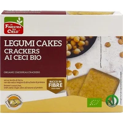 La Finestra Sul Cielo Legumi Cakes Crackers Ai Ceci Bio 250g-2