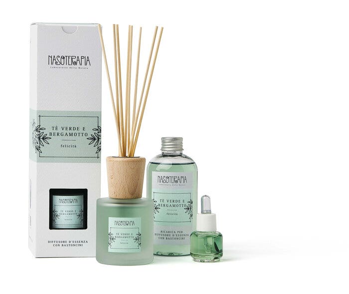 Nasoterapia Felicità Tè Verde e Bergamotto essenza aromatica 15ml-1