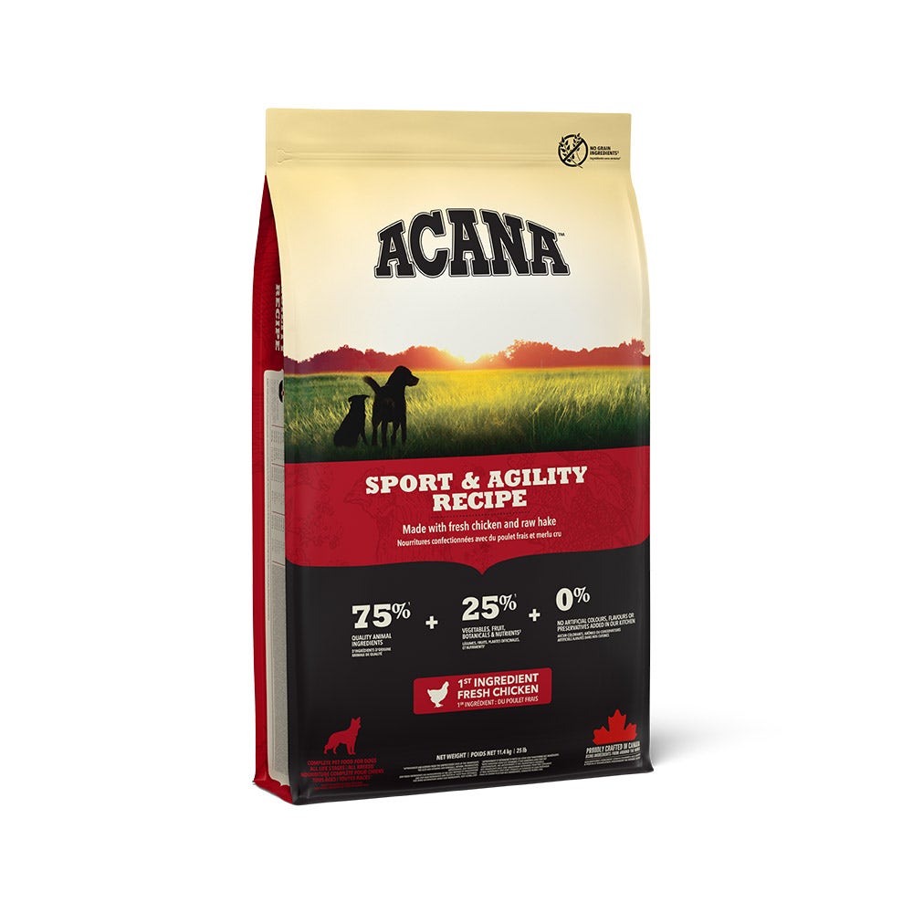 Acana Cane Sport & Agility Crocchette Pollame e Passera del Pacifico Sacco 11,4kg-9