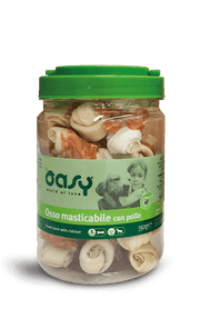 Oasy Snack per Cani Osso Masticabile con Pollo Taglia S 350g-2