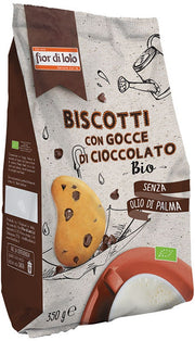 Fior Di Loto Biscotti Con Gocce Di Cioccolato 350g-1