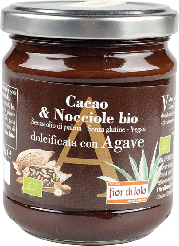 Fior Di Loto Crema Cacao E Nocciole Dolcificata Con Agave 200g-2