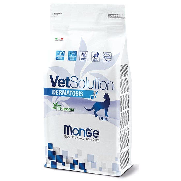 Monge VetSolution Dermatosis Linea Veterinaria Cibo Secco Gatti 400g-3
