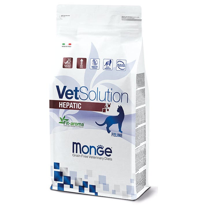 Monge VetSolution Hepatic Linea Veterinaria Cibo Secco Gatti 400g-3