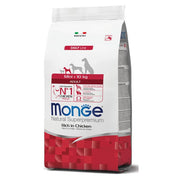 Monge Ricco di Pollo Cibo Secco Per Cani Adulti Taglia Piccola Sacco 7,5 Kg-1