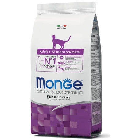 Monge Ricco Di Pollo Cibo Secco Gatti Adulti Sacco 1,5 Kg-1