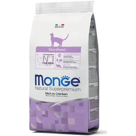 Monge Ricco Di Pollo Cibo Secco Gatti Adulti Sterilizzati Sacco 1,5 Kg-1