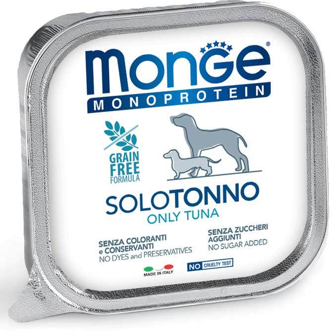 Monge Monoprotein Solo Tonno Cibo Umido Per Cani Adulti 150g-1