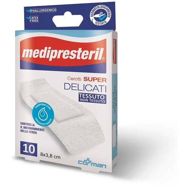Medipresteril Cerotti Delicati Super TNT 8x3,8cm 10 Pezzi-2