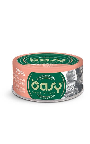 Oasy More Love Gatto  Tonno con Salmone 70g-1