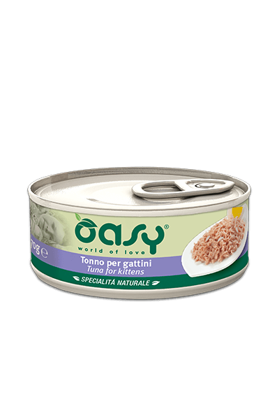 Oasy Wet Cat Tonno Cibo Umido Per Gattini Lattina 70g-2