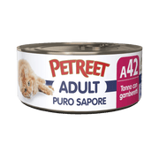 Petreet Adult Puro Sapore Tonno Con Gamberetti Per Gatti Lattina 70g-3