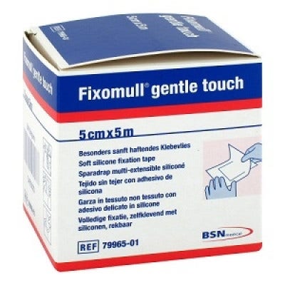 Leukoplast Fixomull Gentle Touch Garza Di Fissaggio Ritagliabile 5mx5cm-2
