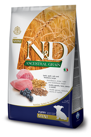 Farmina N&D Ancestral Grain Agnello E Mirtillo Cani Cuccioli Taglia Mini Sacco 2,5kg-1