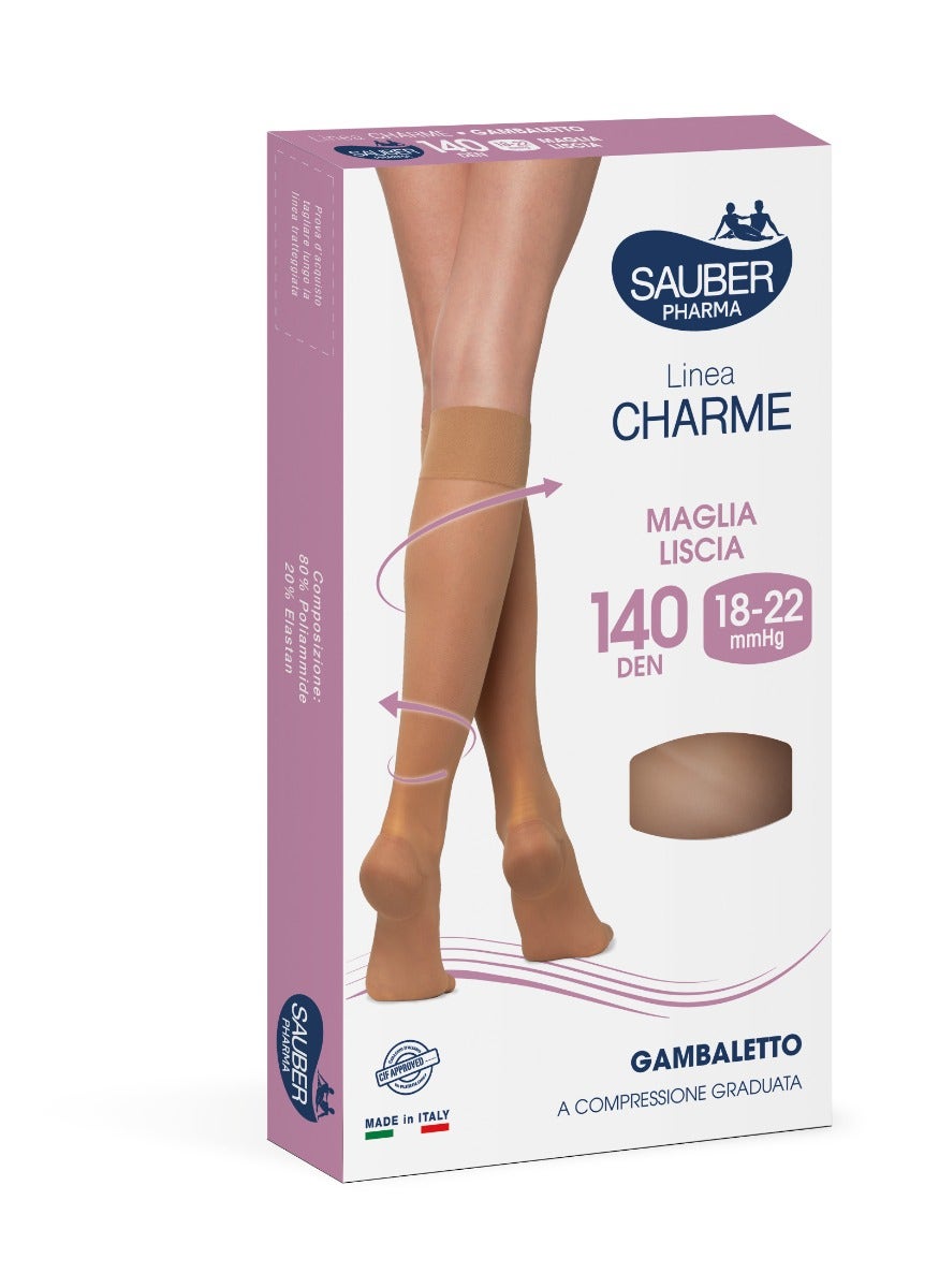 Sauber Linea Charme 140 Den Gambaletto Camel Taglia 3-3