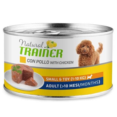 Natural Trainer Cibo Umido Pollo/Riso Per Cani Adulti Taglia Piccola Lattina 150g-2