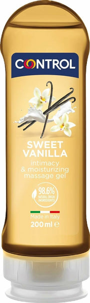 Control Sweet Vanilla Gel Massaggio 2 in 1 A Base D'Acqua All'Aroma Di Vaniglia 200ml-2