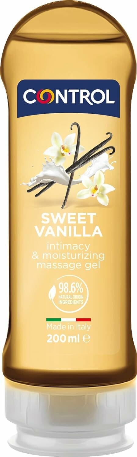 Control Sweet Vanilla Gel Massaggio 2 in 1 A Base D'Acqua All'Aroma Di Vaniglia 200ml-2