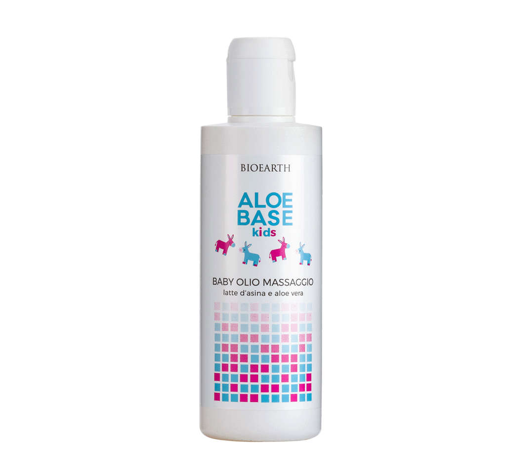 Bioearth Aloe Base Kids Olio Massaggio 200ml  - 1