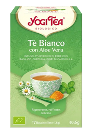 Yogi Tea Tè Bianco Con Aloe Vera Bio 17 Bustine Filtro-2