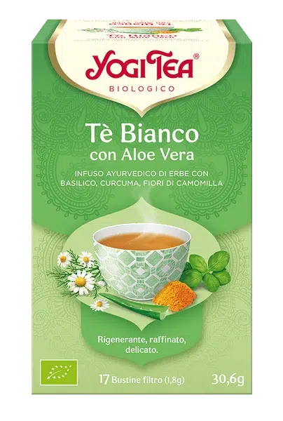 Yogi Tea Tè Bianco Con Aloe Vera Bio 17 Bustine Filtro-2