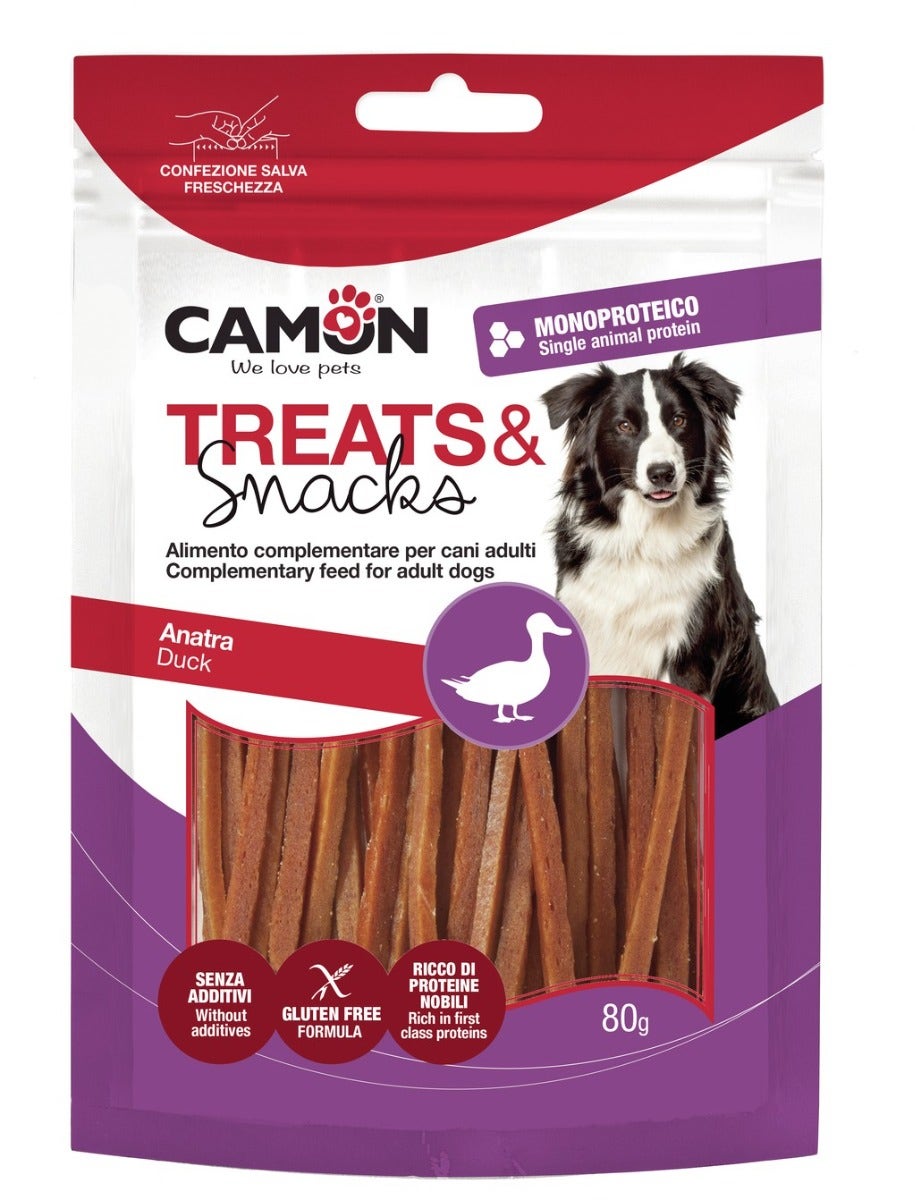 Camon Strips di Anatra Snack Cani 80g-3