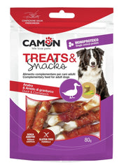 Camon Ossicini Arrotolati con Anatra Per Cani 80g-4