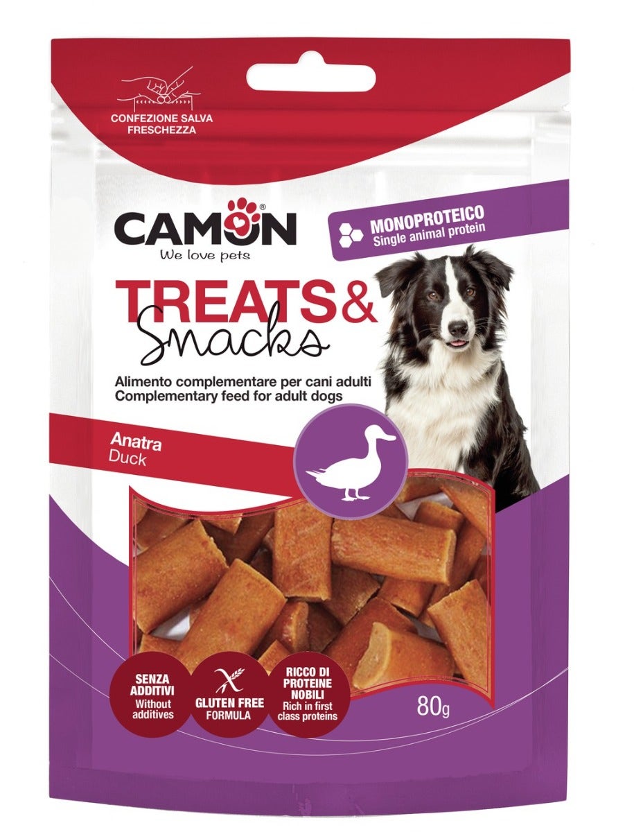 Camon Bocconcini Anatra Stick Per Cani 80g-4
