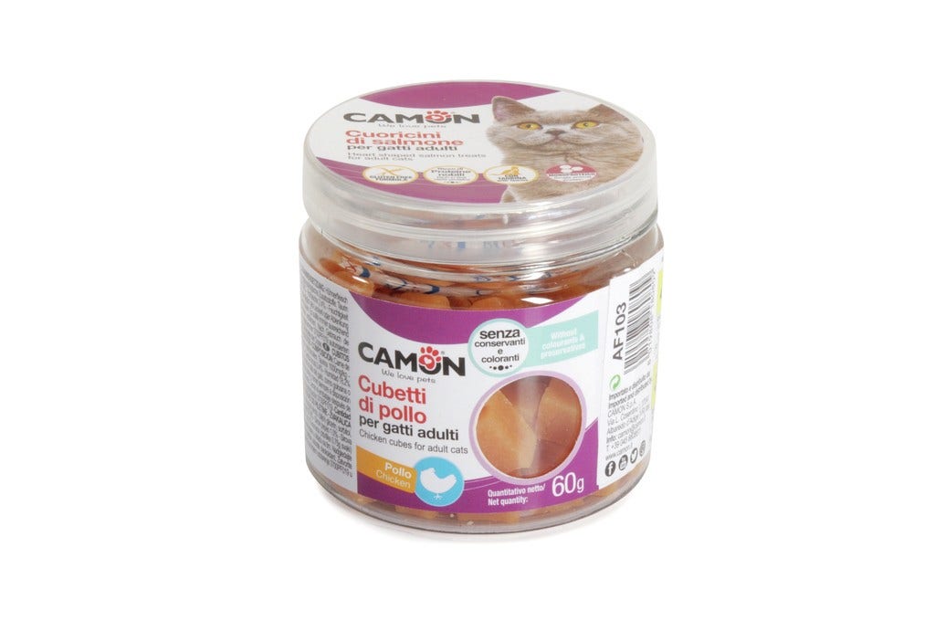 Camon Cubetti al Pollo Per Gatti 60g-4