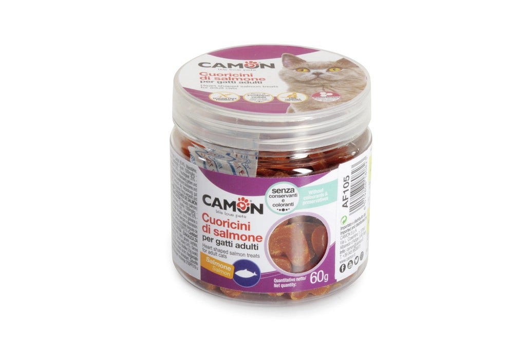 Camon Cuoricini al Salmone Per Gatti 60g-4