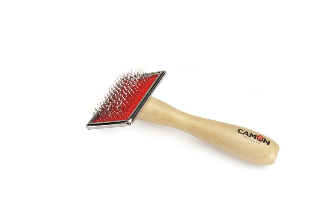 Camon Cardatore Manico Legno Per Cani/Gatti Misura Media-4