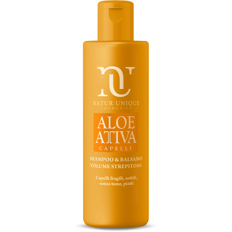 Natur Unique Aloe Attiva Shampoo Balsamo Volume Strepitoso 250ml-1