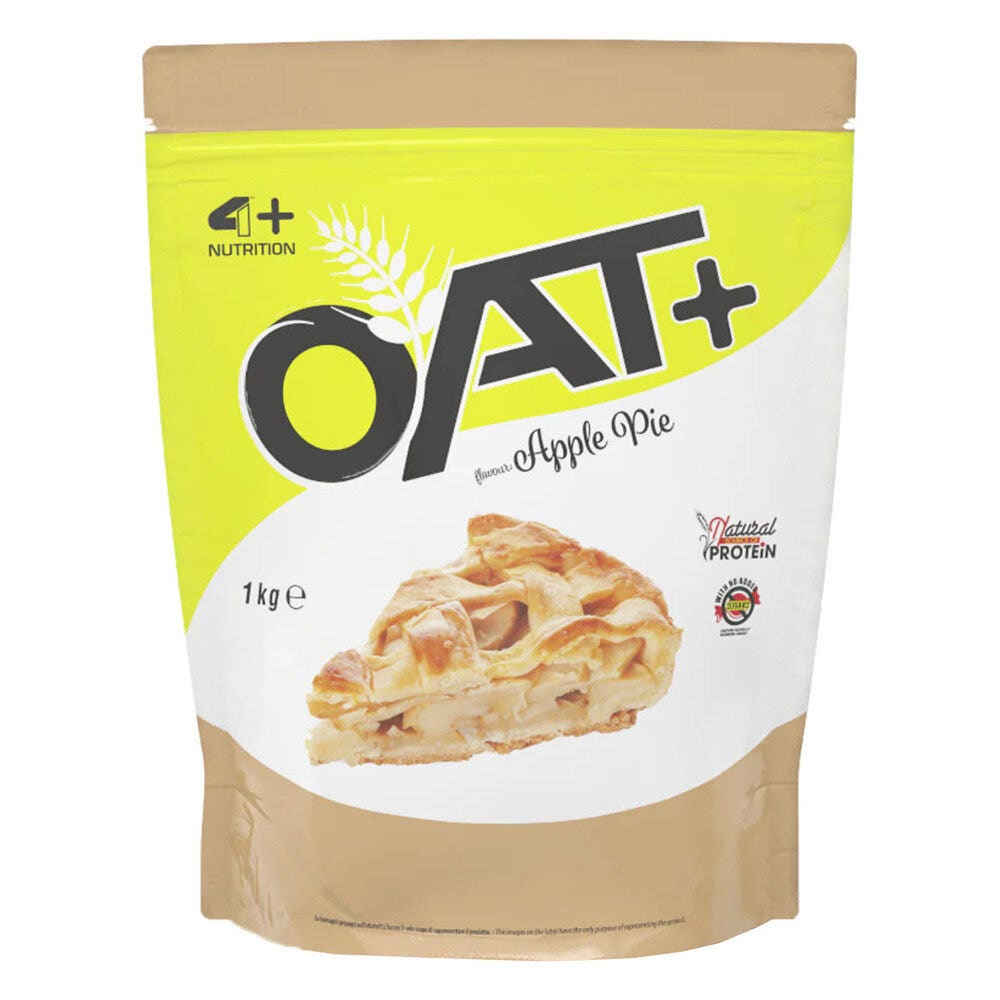 4+ Nutrition Oat+ Farina d'Avena Gusto Torta Di Mele 1kg-1