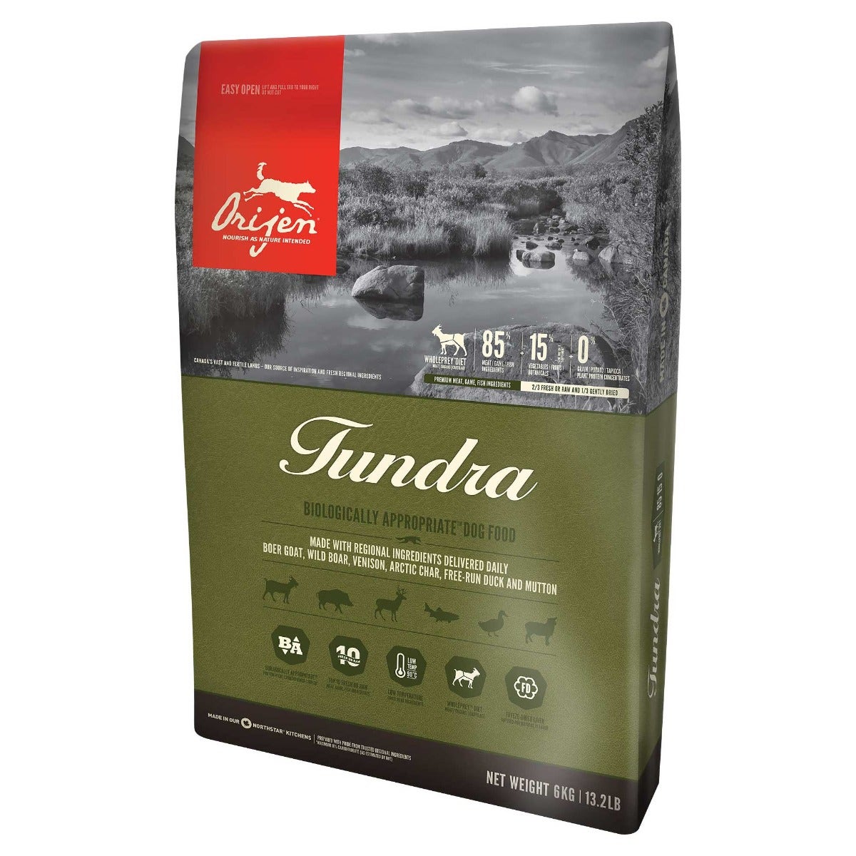 Orijen Tundra Crocchette Con Capra E Cinghiale Per Cani Sacco 11,4kg-0